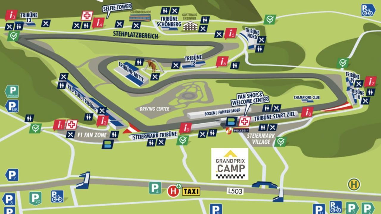 Grandprixcamp, Closest To The Red Bull Ring, Up To 4 Guests In A Tent Spielberg Bei Knittelfeld Exterior photo