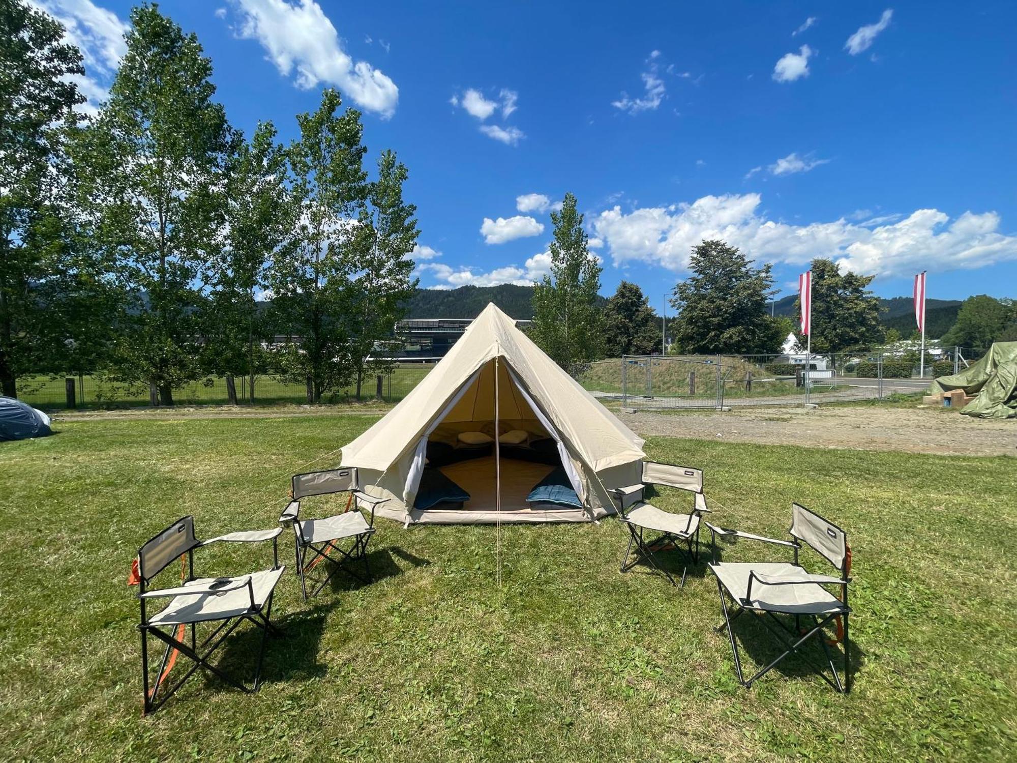 Grandprixcamp, Closest To The Red Bull Ring, Up To 4 Guests In A Tent Spielberg Bei Knittelfeld Exterior photo